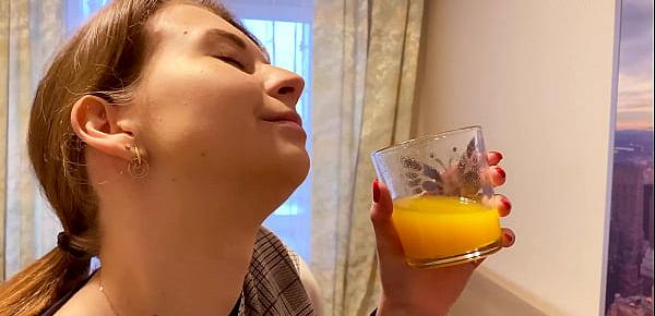  Cum In A Glass Of Juice Step Sister Swallowed And Wanted More